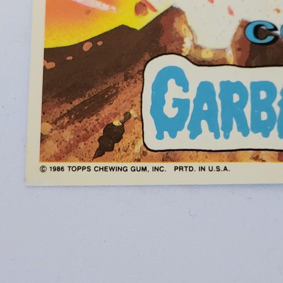 Vtg Garbage Pail Kids Topps 5x7 Giant Sticker #7 "Why Fight It" 1986 Rare. - Picture 3 of 5
